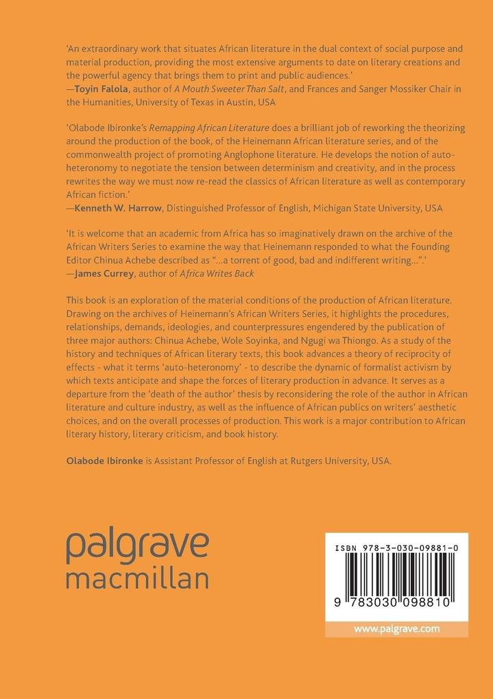 Weitere Ansicht: Remapping African Literature | Olabode Ibironke