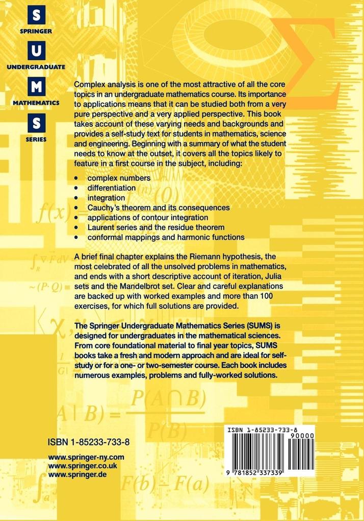 Weitere Ansicht: Complex Analysis | John M. Howie