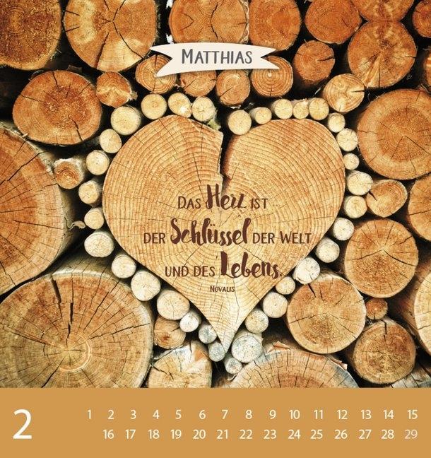 Weitere Ansicht: Namenskalender Matthias
