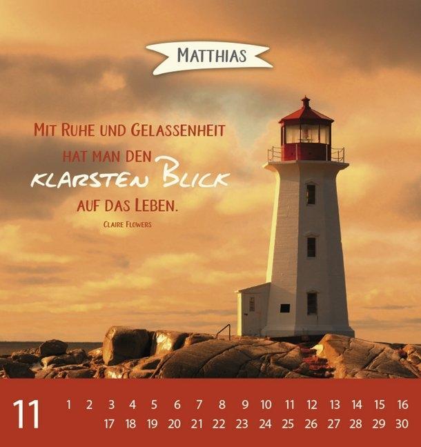 Weitere Ansicht: Namenskalender Matthias