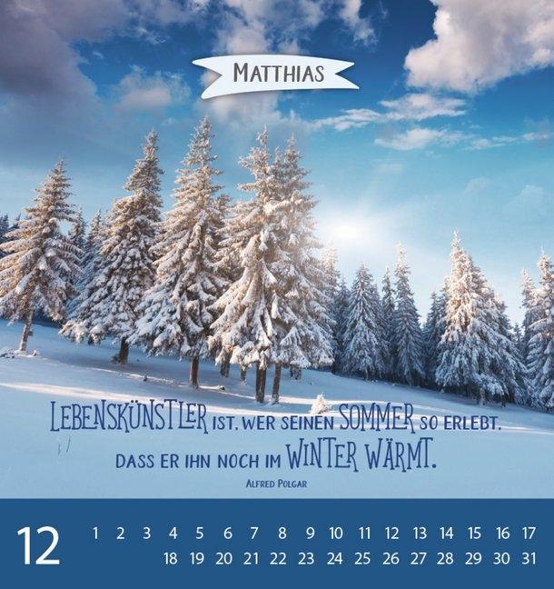Weitere Ansicht: Namenskalender Matthias