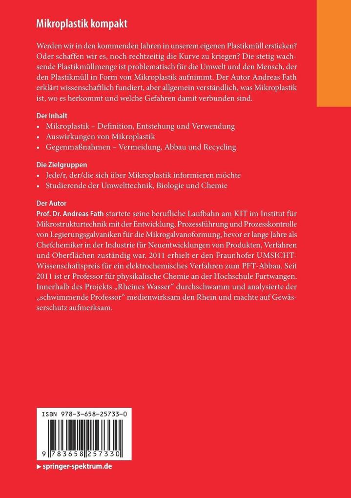 Weitere Ansicht: Mikroplastik kompakt | Andreas Fath