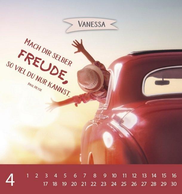Weitere Ansicht: Namenskalender Vanessa