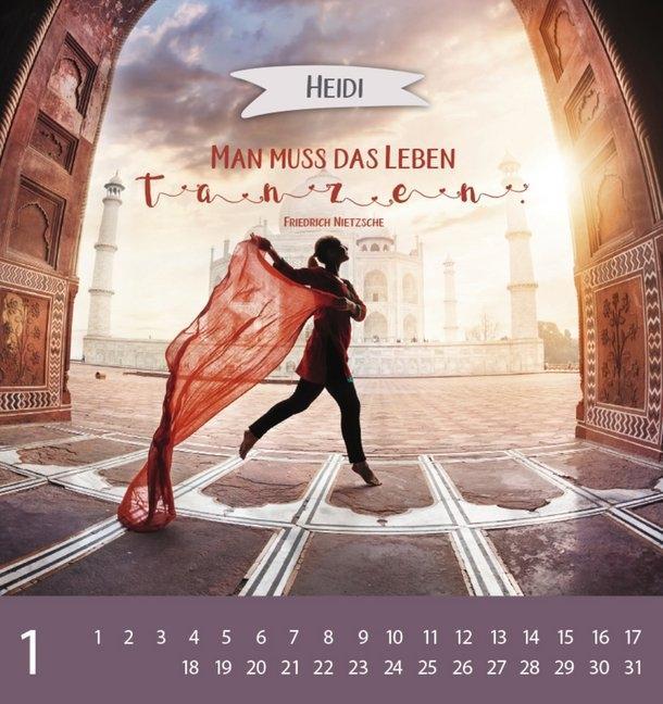Weitere Ansicht: Namenskalender Heidi