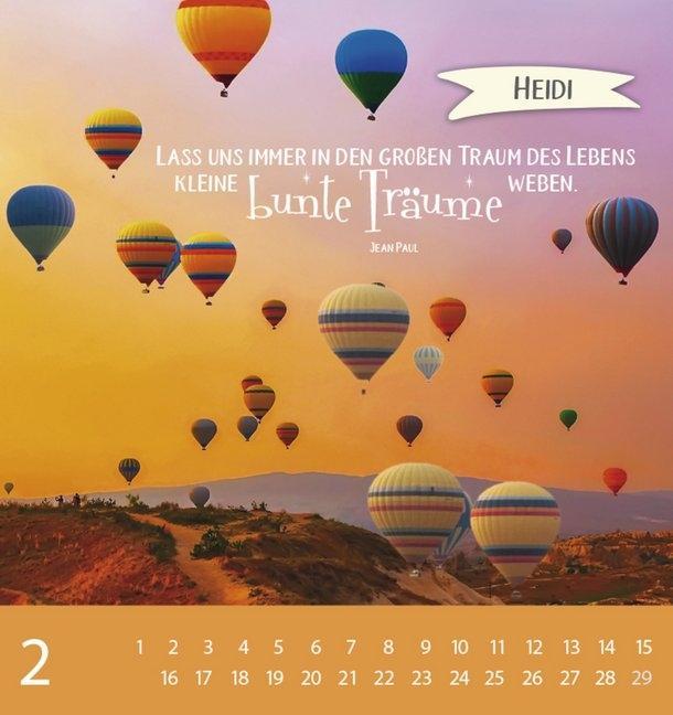 Weitere Ansicht: Namenskalender Heidi