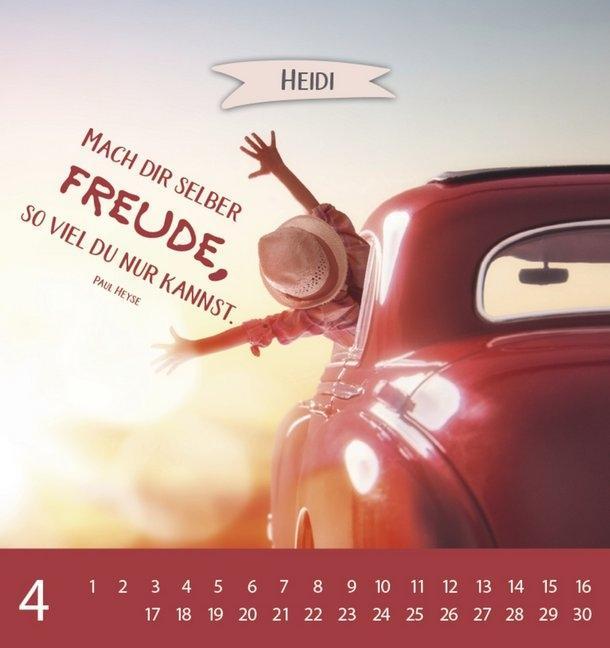 Weitere Ansicht: Namenskalender Heidi