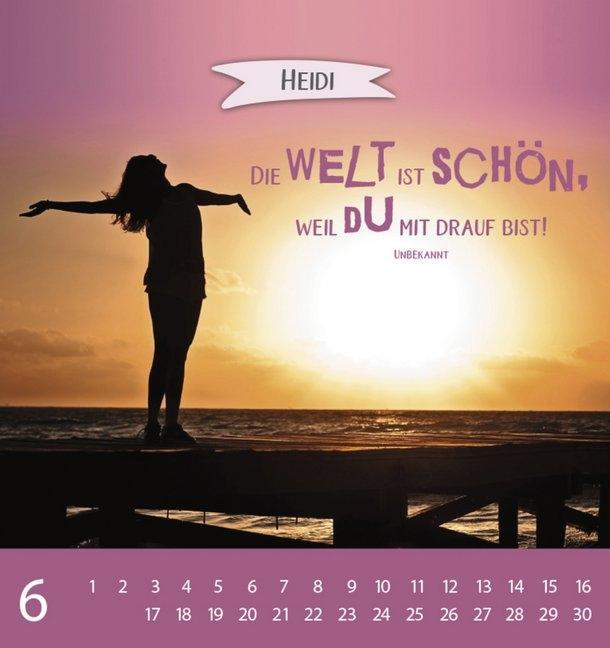 Weitere Ansicht: Namenskalender Heidi
