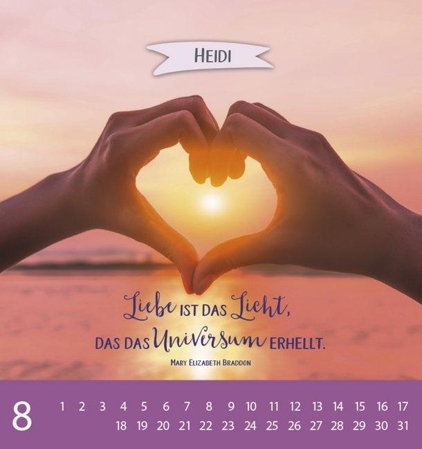 Weitere Ansicht: Namenskalender Heidi