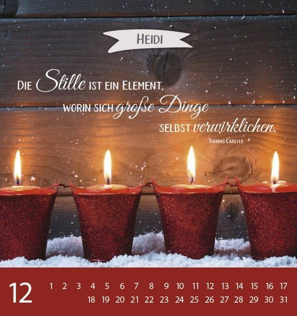 Weitere Ansicht: Namenskalender Heidi