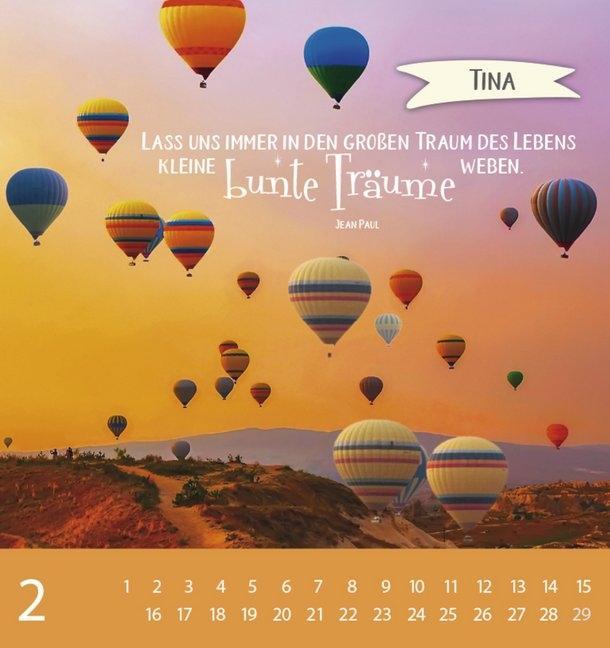 Weitere Ansicht: Namenskalender Tina