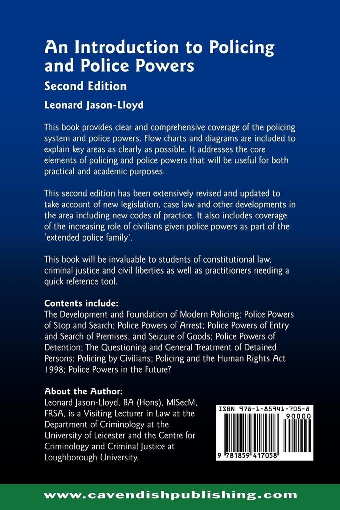 Weitere Ansicht: Introduction to Policing and Police Powers | Leonard Jason-Lloyd