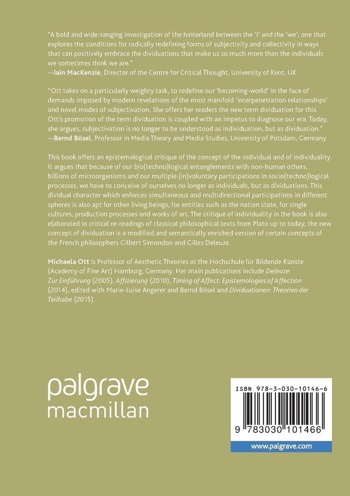 Weitere Ansicht: Dividuations | Michaela Ott