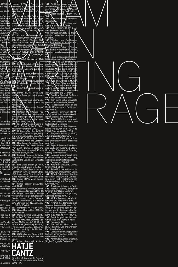 Produktbild: Miriam Cahn. WRITING IN RAGE