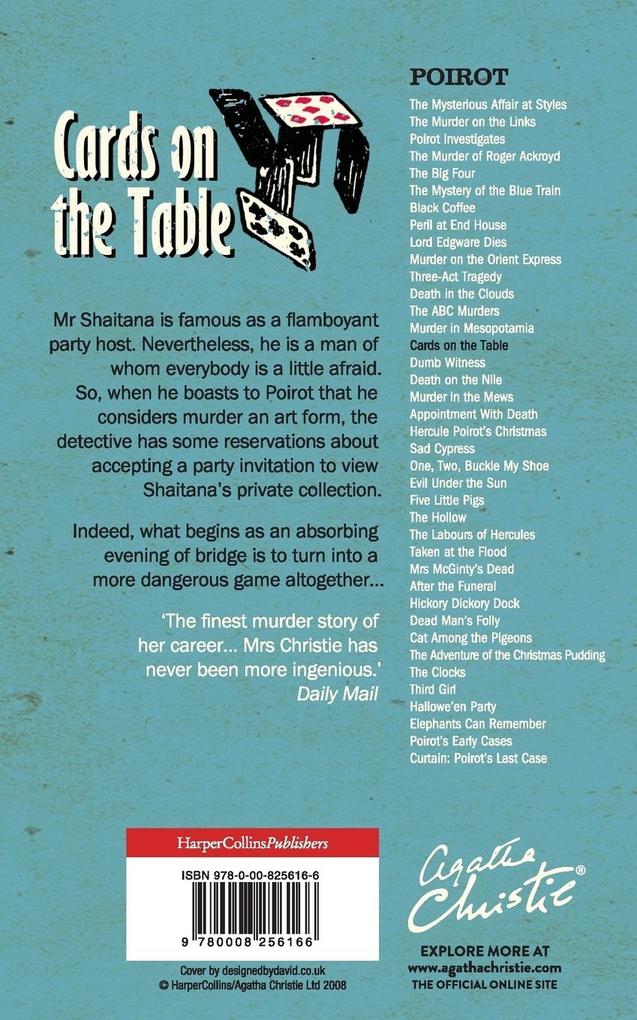 Weitere Ansicht: Cards on the Table | Agatha Christie
