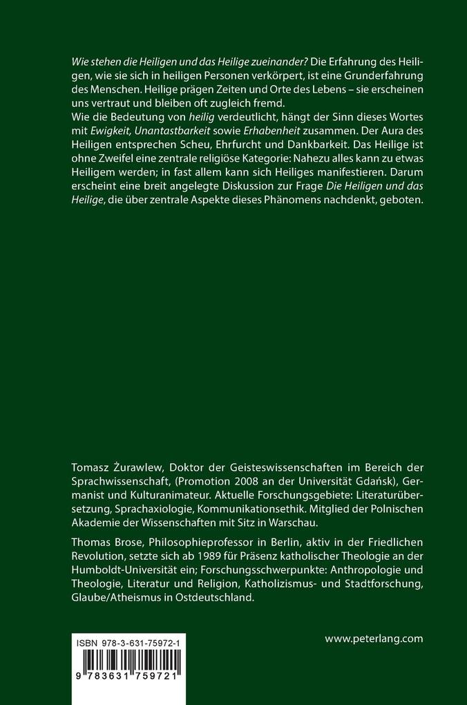 Weitere Ansicht: Die Heiligen und das Heilige