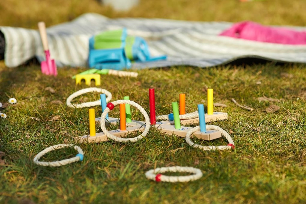 Weitere Ansicht: Ringwurfspiel mit 6 Sisalringen