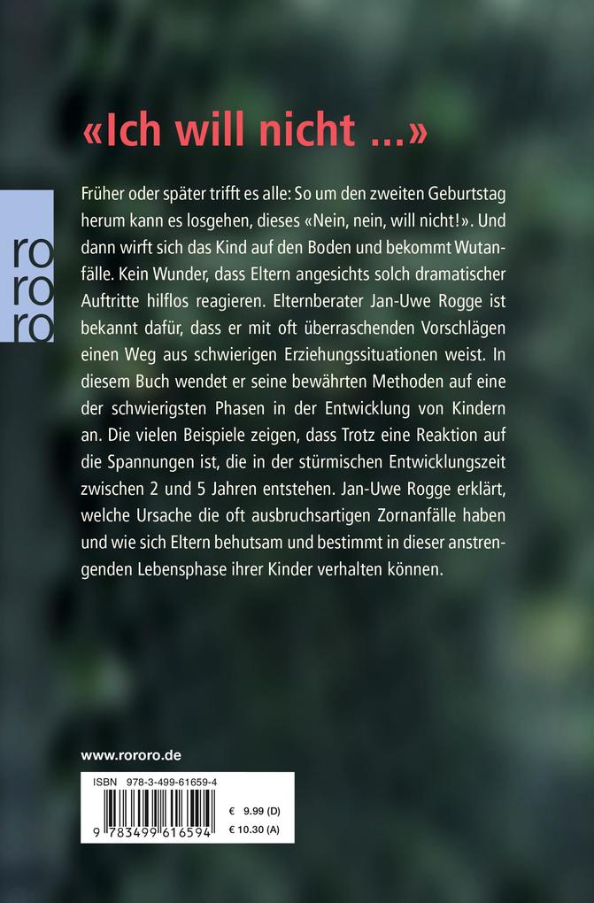 Weitere Ansicht: Wenn Kinder trotzen | Jan-Uwe Rogge