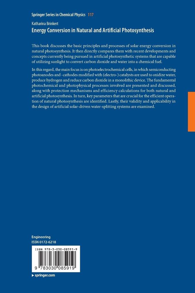 Weitere Ansicht: Energy Conversion in Natural and Artificial Photosynthesis | Katharina Brinkert