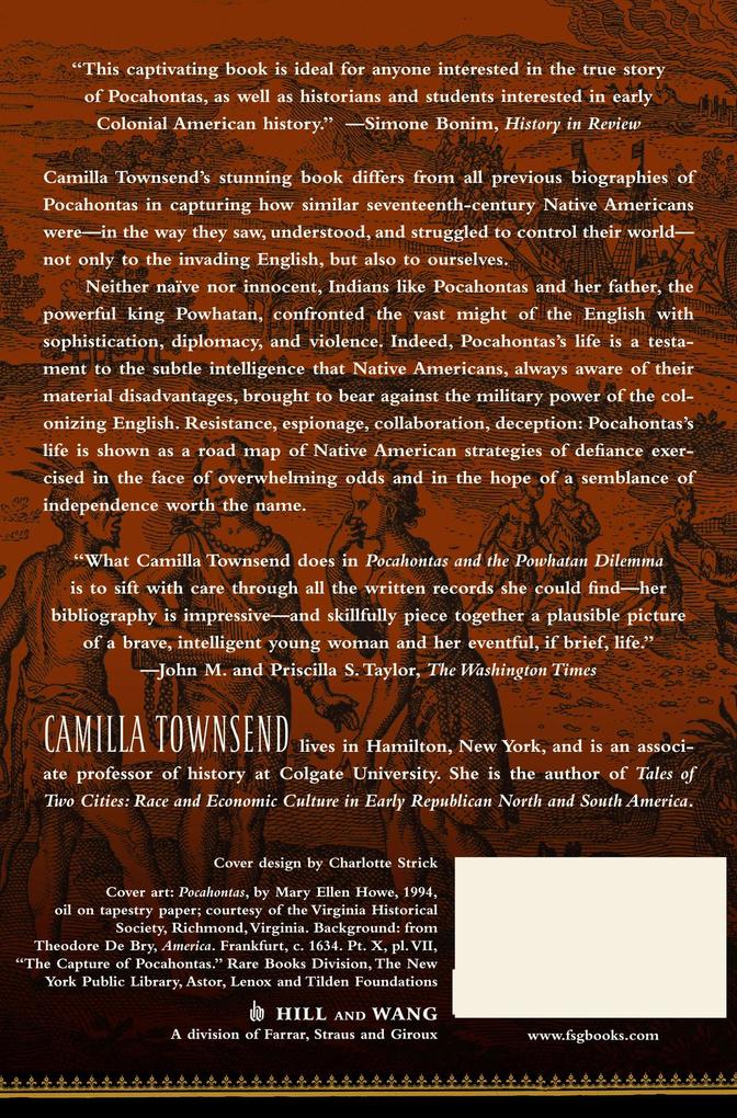 Weitere Ansicht: Pocahontas and the Powhatan Dilemma | Camilla Townsend