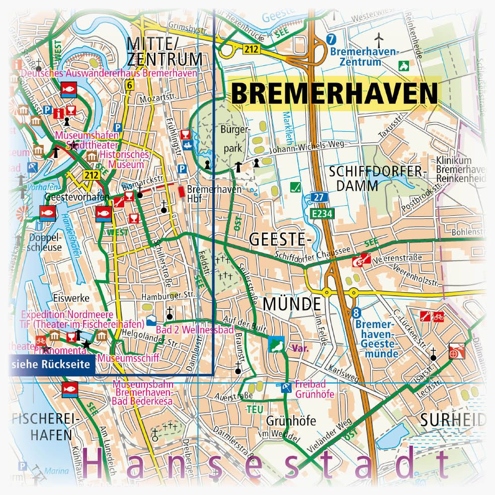 Weitere Ansicht: Bremerhaven - Nordenham - Butjadinger Land 1:50 000