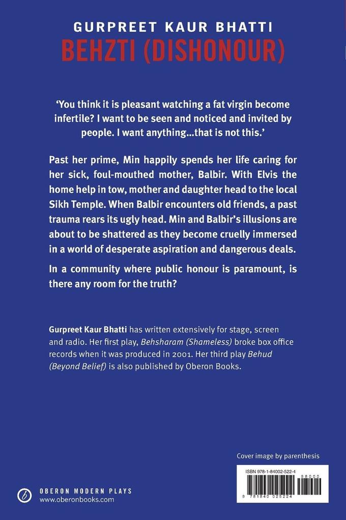 Weitere Ansicht: Behzti (Dishonour) | Gurpreet Kaur Bhatti