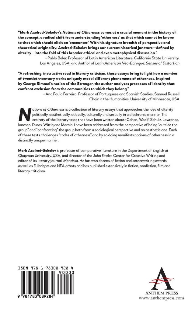 Weitere Ansicht: Notions of Otherness | Mark Axelrod-Sokolov