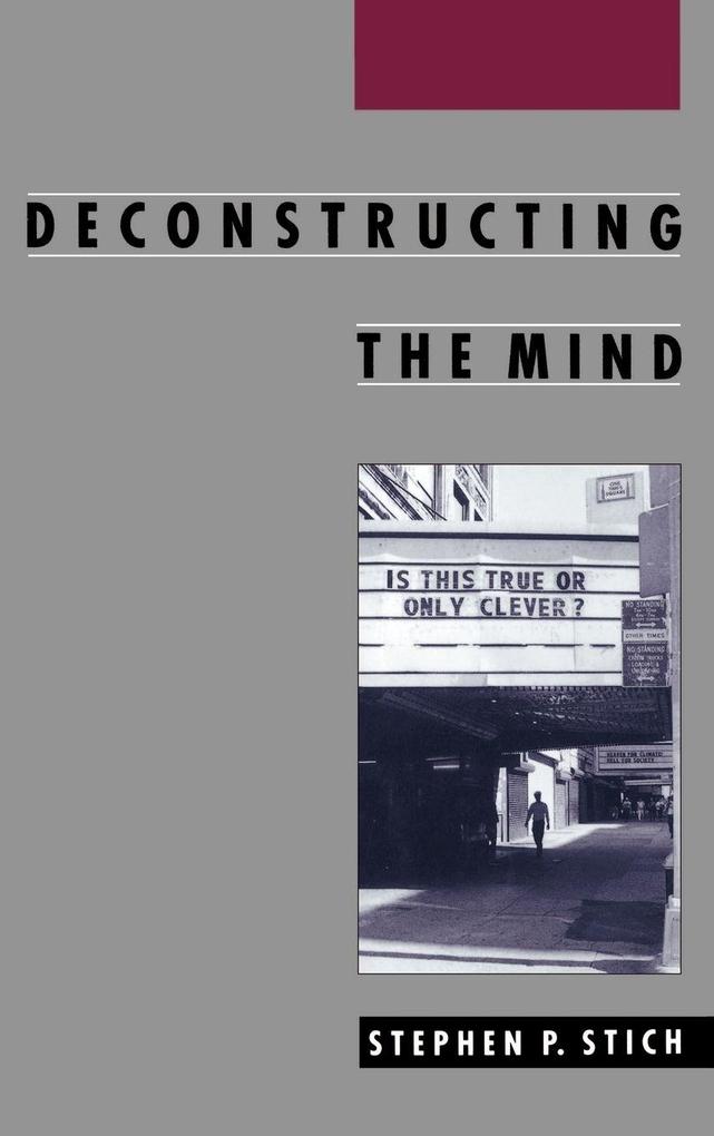 Produktbild: Deconstructing the Mind | Stephen P. Stich