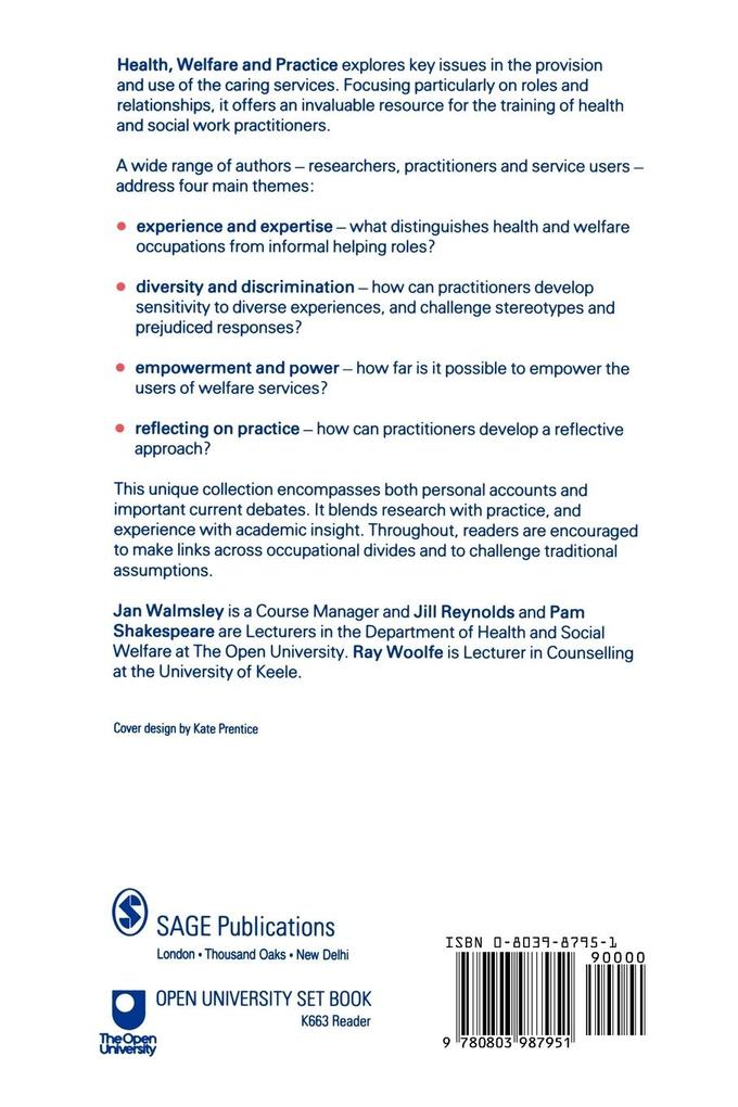 Weitere Ansicht: Health, Welfare and Practice