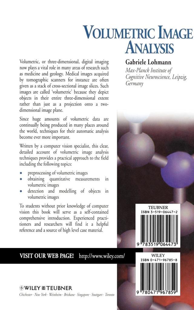 Weitere Ansicht: Volumetric Image Analysis | Gabriele Lohmann