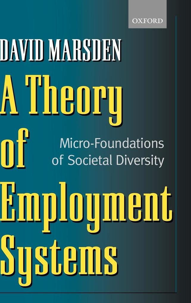 Produktbild: A Theory of Employment Systems | David Marsden