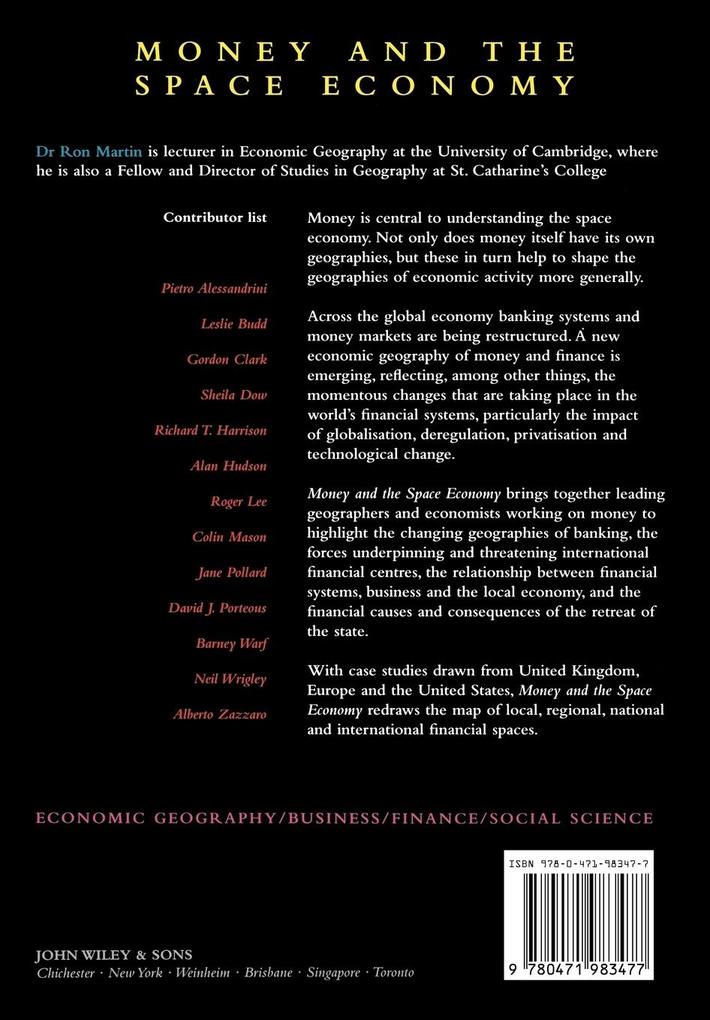 Weitere Ansicht: Money and the Space Economy | Martin