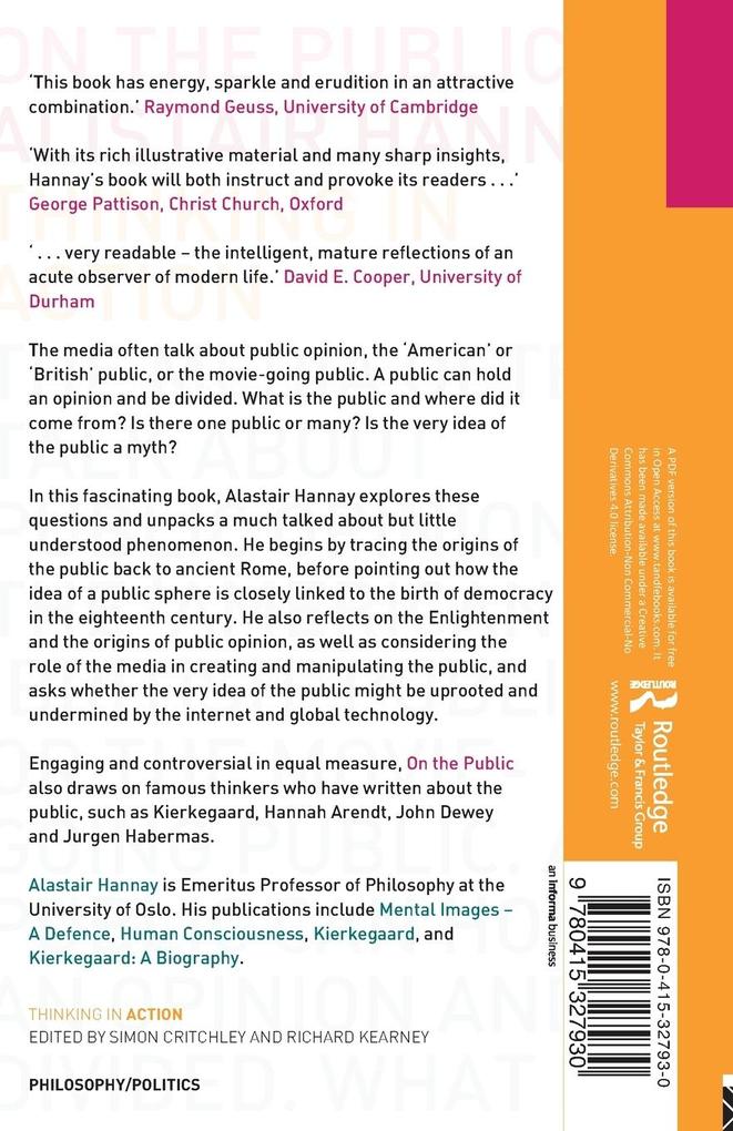 Weitere Ansicht: On the Public | Alastair Hannay