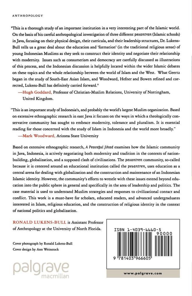 Weitere Ansicht: A Peaceful Jihad | R. Lukens-Bull