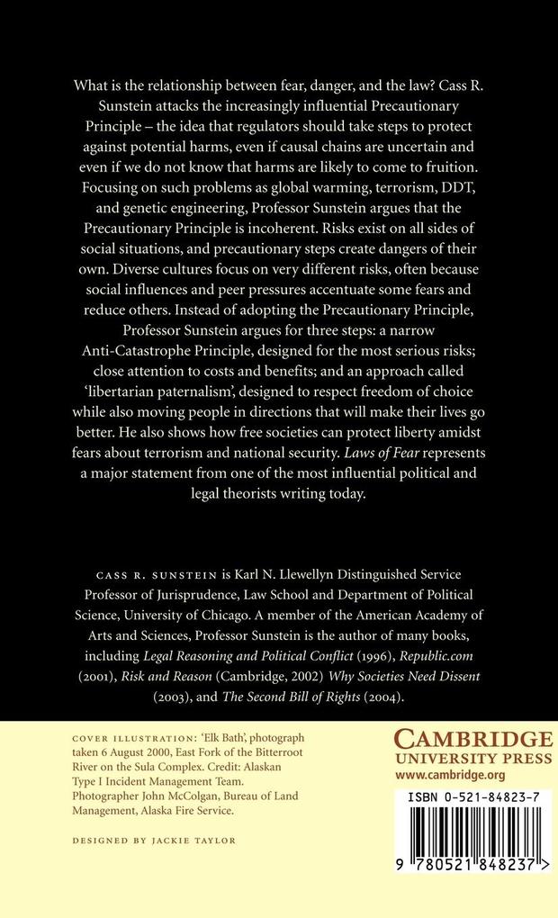 Weitere Ansicht: Laws of Fear | Cass R. Sunstein