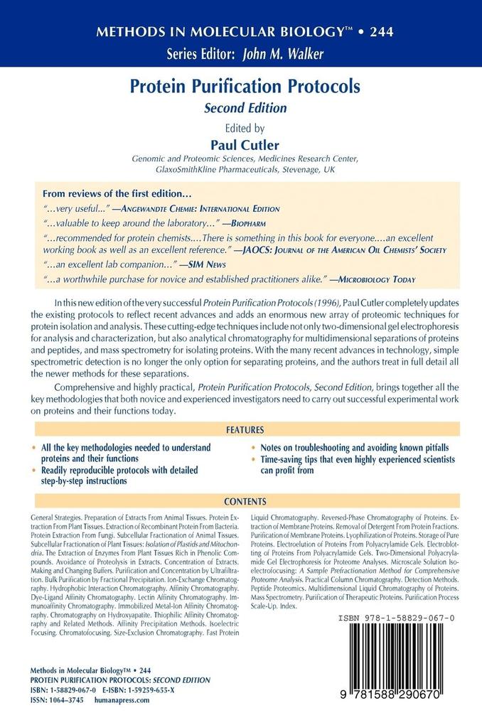 Weitere Ansicht: Protein Purification Protocols
