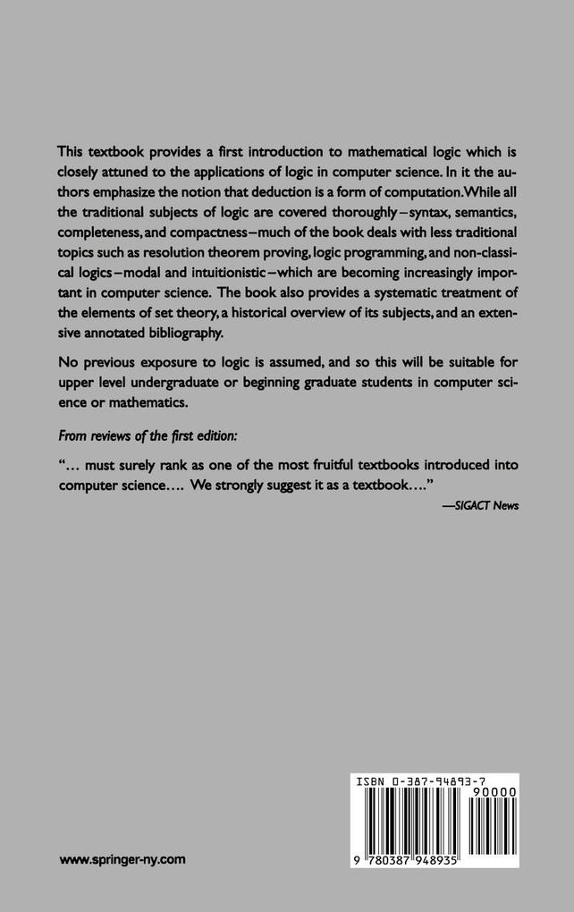 Weitere Ansicht: Logic for Applications | Anil Nerode, Richard A. Shore