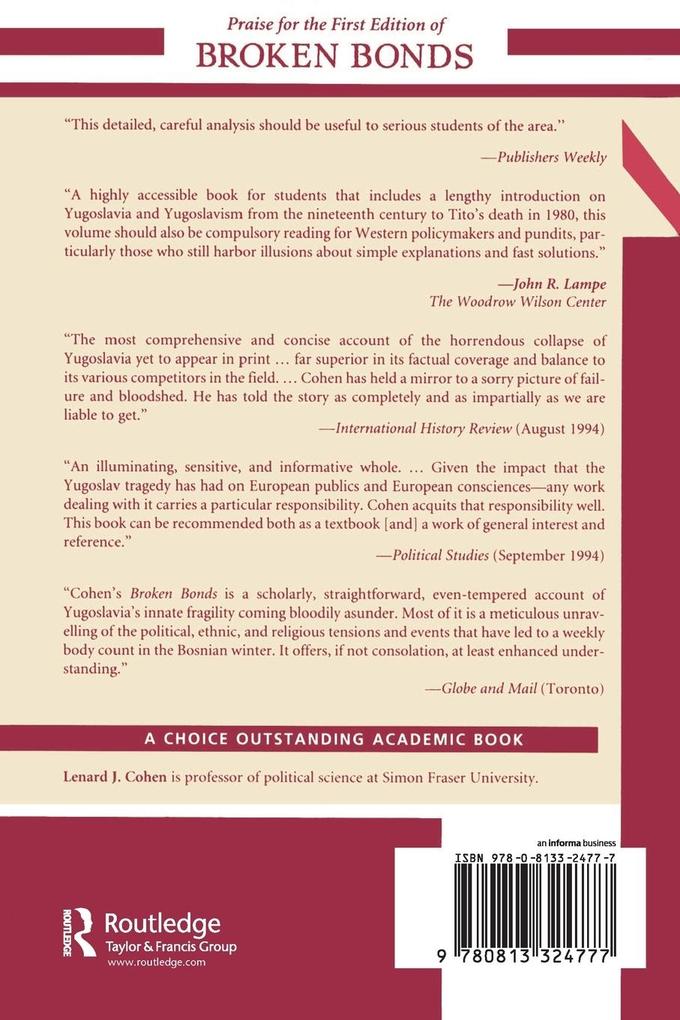 Weitere Ansicht: Broken Bonds | Lenard J Cohen