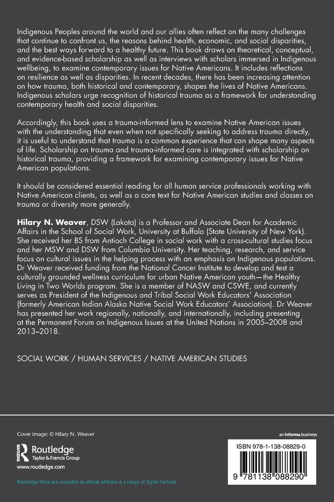 Weitere Ansicht: Trauma and Resilience in the Lives of Contemporary Native Americans | Hilary N. Weaver
