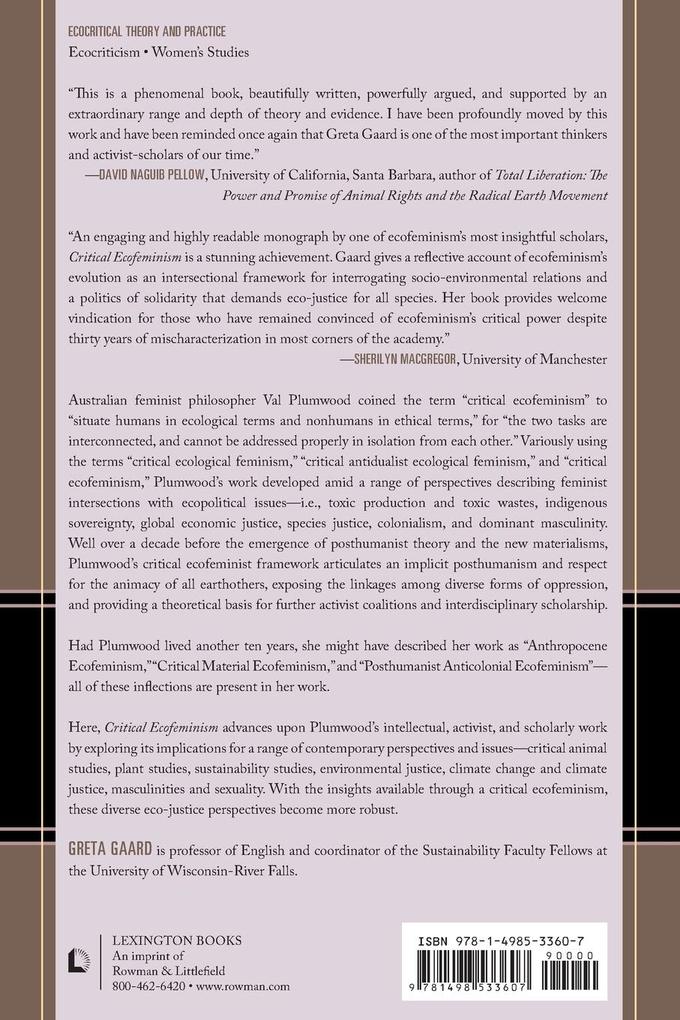 Weitere Ansicht: Critical Ecofeminism | Greta Gaard