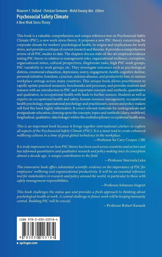 Weitere Ansicht: Psychosocial Safety Climate