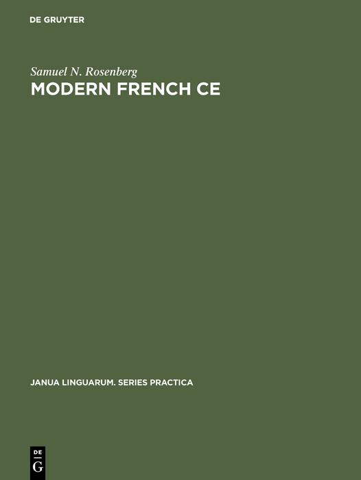 Produktbild: Modern French CE | Samuel N. Rosenberg