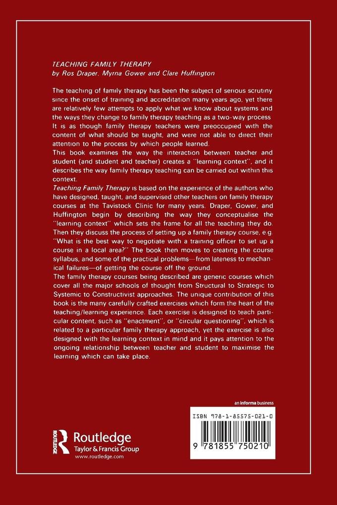 Weitere Ansicht: Teaching Family Therapy