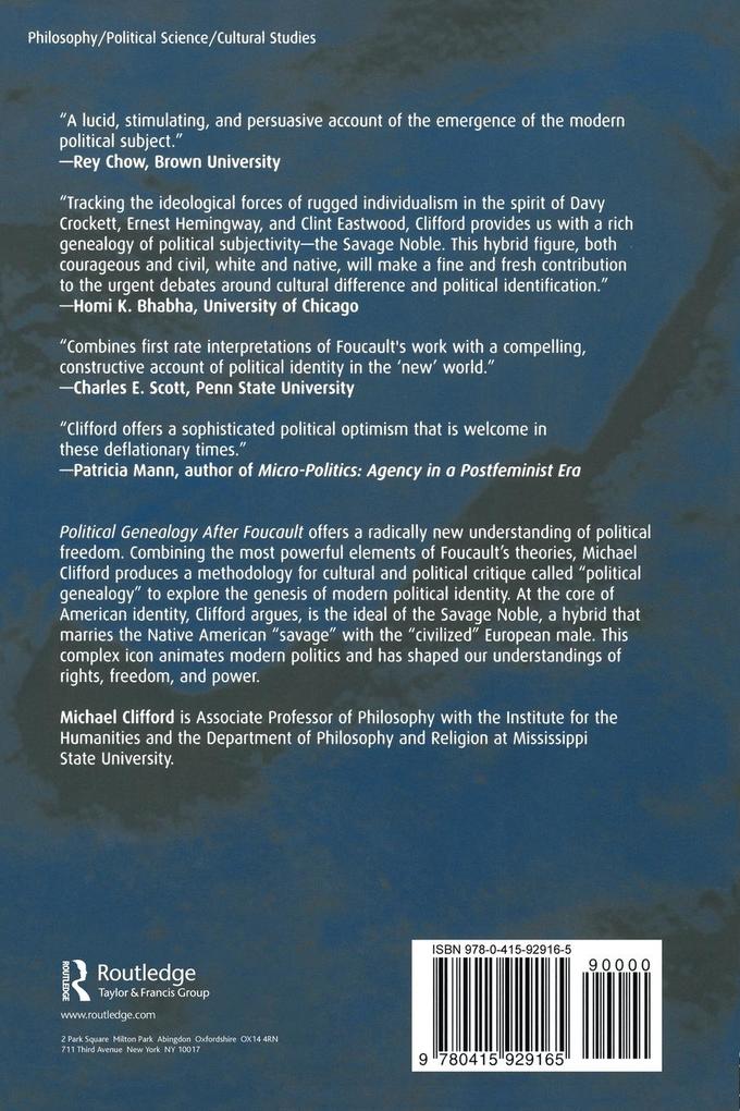Weitere Ansicht: Political Genealogy After Foucault | Michael Clifford