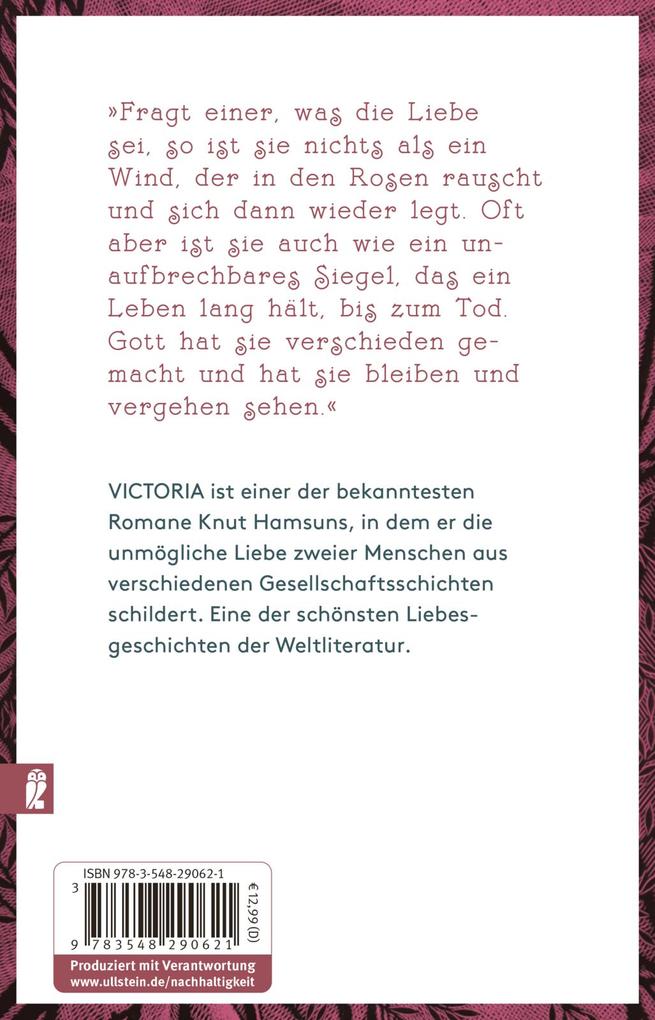 Weitere Ansicht: Victoria | Knut Hamsun