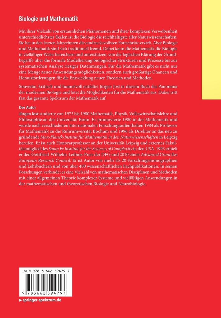 Weitere Ansicht: Biologie und Mathematik | Jürgen Jost