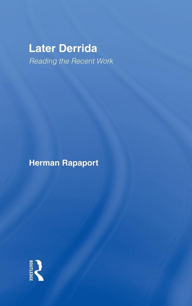 Produktbild: Later Derrida | Herman Rapaport