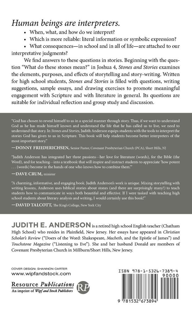 Weitere Ansicht: Stones and Stories | Judith E. Anderson