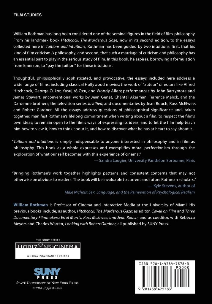 Weitere Ansicht: Tuitions and Intuitions | William Rothman