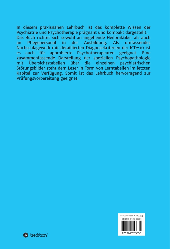 Weitere Ansicht: Psychiatrie & Psychotherapie für Heilpraktiker | Klaus Dieterich