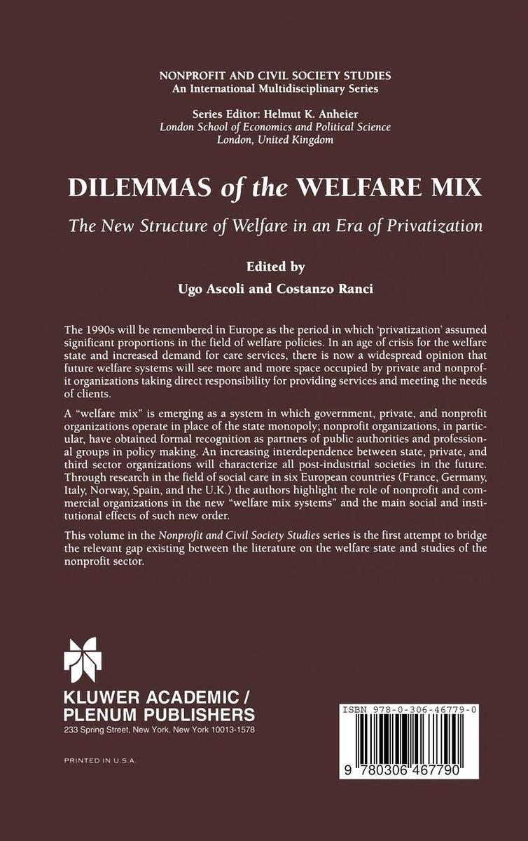 Weitere Ansicht: Dilemmas of the Welfare Mix